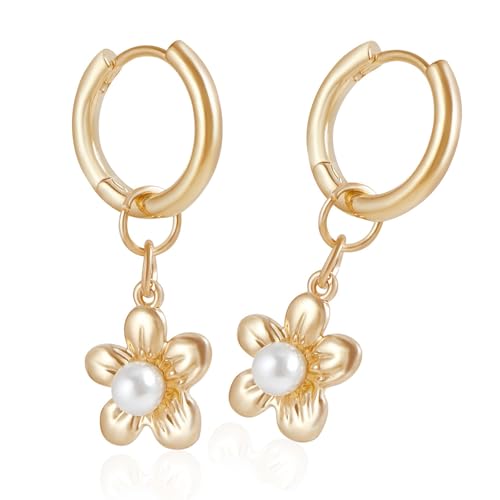 Creolen mit Perlen und Schleife für Damen, modische Ohrringe, Ohranhänger, eleganter Abendschmuck, leicht, bequem, Einheitsgröße, Wie beschrieben, Wie beschrieben von HAISENG