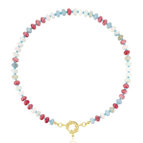 Einstellbare Länge Halskette Bunte Perlen Statement Stone Perle Elegante Krawatte Für Alltägliche Modeschmuck von HAISENG