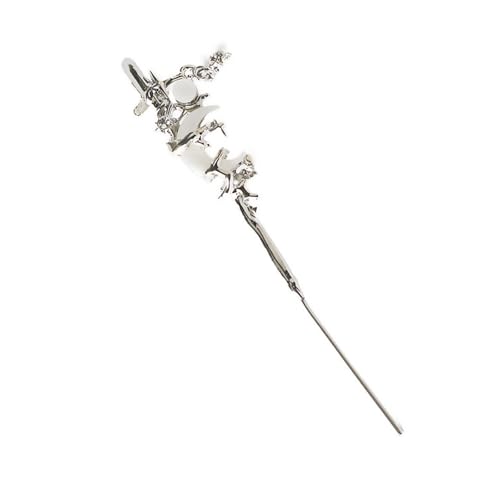 Elegante Hengste Ohrringe Ohrstöben Star Und Mond Piercing Ohrschmuck Legierung Textur Geeignet Für Mode Frauen Girls Mode Alloy Ohrringe von HAISENG