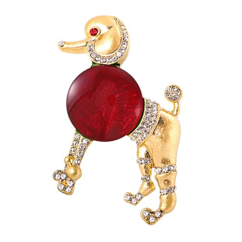 Elegante Pudelbrosche Sichere Schließverschluss Tragbarer Legierungsschmuck Für Formelle Veranstaltung Daily Wear Pudel Brosche von HAISENG