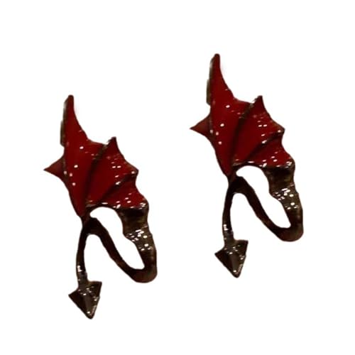 Gothic Devil Wing Ohrringe Für Frauen Einzigartige Modes Statement Schmuckzubehör Für Tägliche Verschleiß Und Themenpartys Cosplay Party Accessoires von HAISENG
