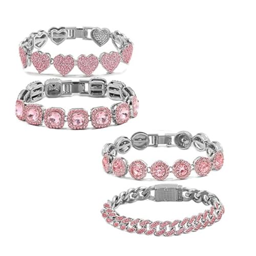 HAISENG 4 Pieces Elegante Armbandankleidung Mode Accessoire Stylish Armband Elegante Frauen Schmucklegierung Textur Armband HAISENG 4 Pieces Elegante Armbandankleidung Mode Accessoire Stylish Armband Elegante Frauen Schmucklegierung Textur Armband von HAISENG