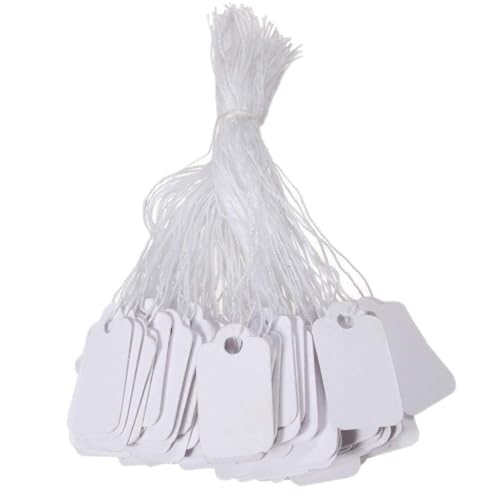 HAISENG 500 PCs Preis Etikett Tags String Watch Schmuck Kleidung Display Warenpreis Preisschilder Beschreibbare Schmuckpapierkarten HAISENG 500 PCs Preis Etikett Tags String Watch Schmuck Kleidung Display Warenpreis Preisschilder Beschreibbare Schmuckpapierkarten von HAISENG