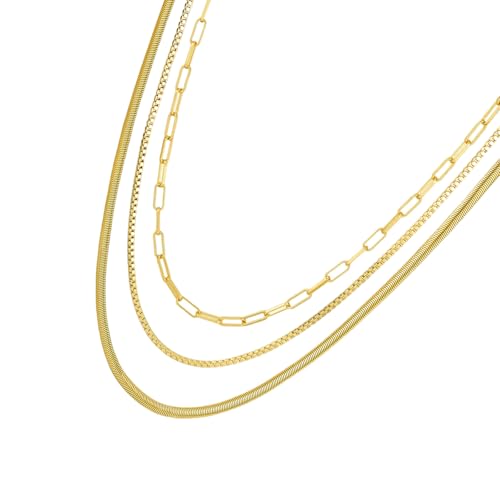 HAISENG Anspruchsvolle, mehrschichtige Halskette, eleganter Statement-Schmuck, trendiger Damen-Schmuck, Edelstahl-Textur für den täglichen Gebrauch, Einheitsgröße, Wie beschrieben, Wie beschrieben HAISENG Anspruchsvolle, mehrschichtige Halskette, eleganter Statement-Schmuck, trendiger Damen-Schmuck, Edelstahl-Textur für den täglichen Gebrauch, Einheitsgröße, Wie beschrieben, Wie beschrieben von HAISENG