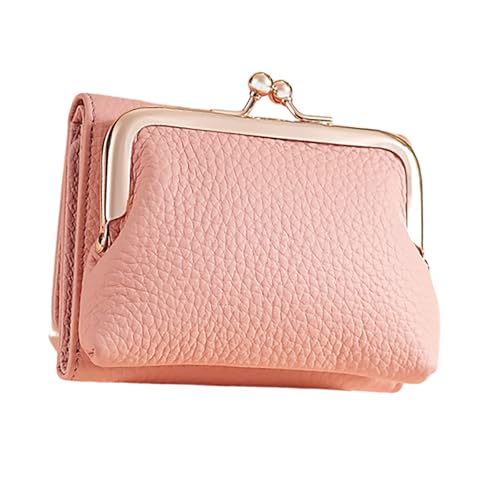 HAISENG Damen Geldbörse Geldbörse mit einfachem Zugang Klarsichtfenster Foto Display Kuss Münzfach und Münztasche Kreditkartenetui Elegante Damen Geldbörse, B, Mass Beauty von HAISENG