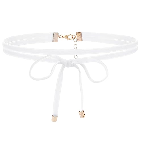 HAISENG Elegante Halsband-Halskette, Temperament-Nackenband, Schmuck, Schleife, Anhänger, Schlüsselbein für Frauen und Mädchen, Schlüsselbein, Einheitsgröße, Wie beschrieben, Wie beschrieben von HAISENG
