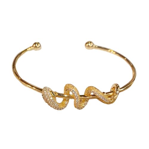 HAISENG Elegantes Damen Schlangenarmband Verstellbares Open Banky Party Wear Armband Geeignet Für Unverwechselbare Modeaussagen Einzigartiger Modeschmuck HAISENG Elegantes Damen Schlangenarmband Verstellbares Open Banky Party Wear Armband Geeignet Für Unverwechselbare Modeaussagen Einzigartiger Modeschmuck von HAISENG