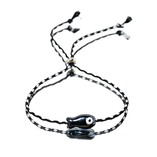 HAISENG Elegantes Mehrfarbiges Keramikfisch Fisch Kaket Armband Set Styles Schmuck Für Frauen Casual Party Trage Accessoire Pull String Armband von HAISENG