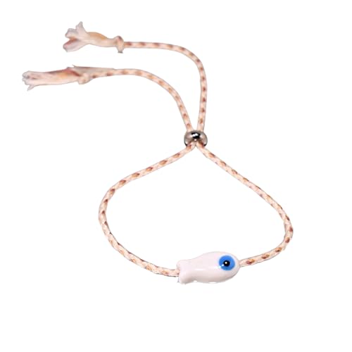 HAISENG Elegantes Mehrfarbiges Keramikfisch Fisch Kaket Armband Set Styles Schmuck Für Frauen Casual Party Trage Accessoire Pull String Armband von HAISENG