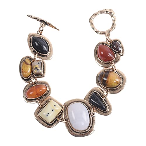 HAISENG Exquisiter geometrischer Metallstein für Frauen, süßer, ästhetischer Charm, Modeschmuck, Einheitsgröße, Wie beschrieben von HAISENG