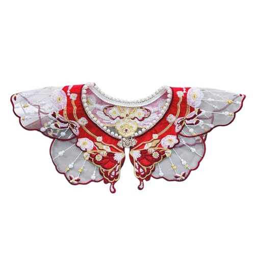 HAISENG Falsche Schalperlen Schal Wrap Yunjian Kragen Abnehmbarer Stickerei Blumen Dekorativ Chinesischer Mamianqun Yunjian HAISENG Falsche Schalperlen Schal Wrap Yunjian Kragen Abnehmbarer Stickerei Blumen Dekorativ Chinesischer Mamianqun Yunjian von HAISENG