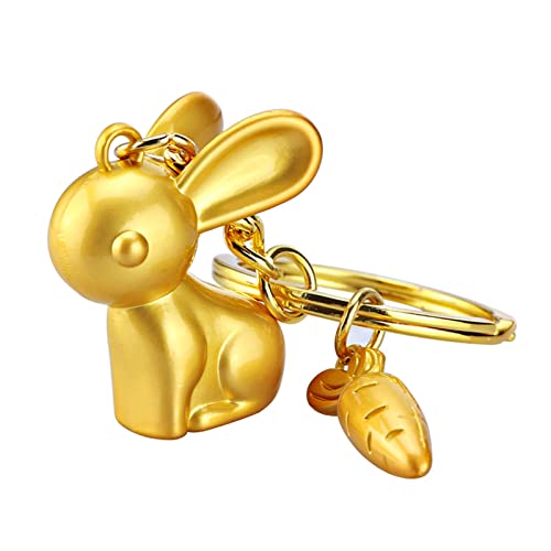 HAISENG Golden Keychain Women Bag Pendent Car Keyring Lucky Amulett Jüdchen Geschenke Chinesisches Neujahr Maskottchen Schlüsselbund Gunst Für Rucksäcke Charme von HAISENG