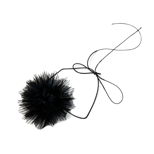 HAISENG Halskette mit Blumenanhänger, künstliches Schlüsselbein, modisches Blüten-Halsband, für Hochzeit, Party, Schmuck, Halskette, Einheitsgröße, Wie beschrieben, Wie beschrieben von HAISENG