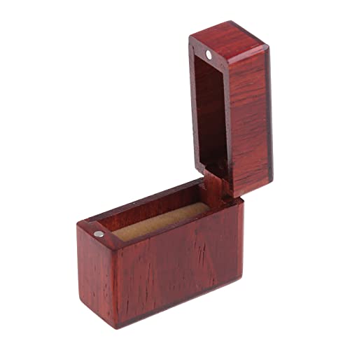 Holzringträgerbox Hochzeit Verlobungsring Display Box Dekorative Schmuckschatulle Bevorzugung Geschenk Rechteck Stil von HAISENG
