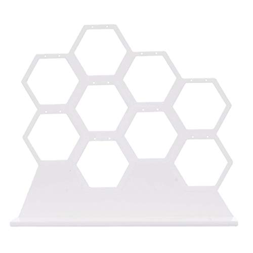 HAISENG Honeycomb Ohrringe Stift Ohrring Stand Display Fenster Displays Requisiten Damen Frauen Geschenke Home Use Verwendung Weiß von HAISENG