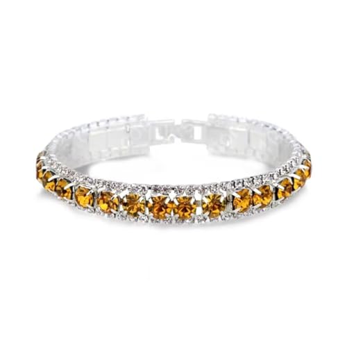 HAISENG Mehrzweck-Armreif in leuchtenden Farben, stabile Legierungsmaterialien, mit österreichischen Kristallen, Schmuckzubehör für Frauen, Hochzeit, Party, Schmuck, Einheitsgröße, Wie beschrieben von HAISENG