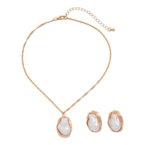 HAISENG Mode Unregelmäßige Designs Robuste Leichtmetallkette Und Ohrringe Setzen Accessoire Zum Hinzufügen Von Eleganten Outfits Ein HAISENG Mode Unregelmäßige Designs Robuste Leichtmetallkette Und Ohrringe Setzen Accessoire Zum Hinzufügen Von Eleganten Outfits Ein von HAISENG