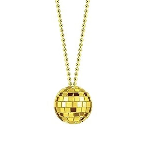 HAISENG Modische Disco-Anhänger-Halskette, 70er-Jahre, Disco-Party, Hals-Kette, Kostüm-Dekorationen, Zubehör, Tanzbedarf, modische Halskette HAISENG Modische Disco-Anhänger-Halskette, 70er-Jahre, Disco-Party, Hals-Kette, Kostüm-Dekorationen, Zubehör, Tanzbedarf, modische Halskette von HAISENG