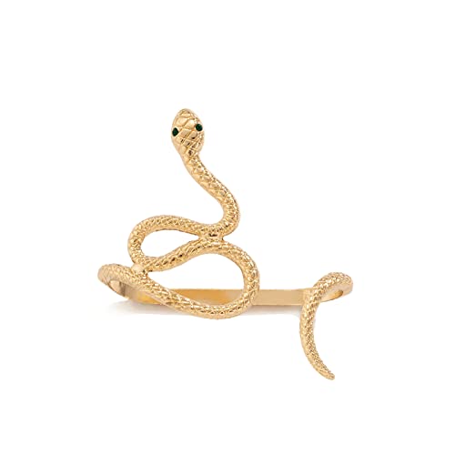 HAISENG Punk Hip Hop Armbänder Metall Verstellbare Gold/Silber Farbe Schlange Multifunktion Für Frauen Mädchen Party Schmuck Männer Frauen Armband Schmuck Machen Teen Gold Set Men Metal Metall von HAISENG