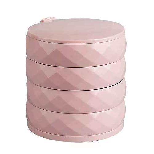 Rotierender Schmuck Großer Kapazität Mehrschichtschwere Schmuckaufbewahrung Für Frauen Girl Round Ohrringhalter Home Display von HAISENG