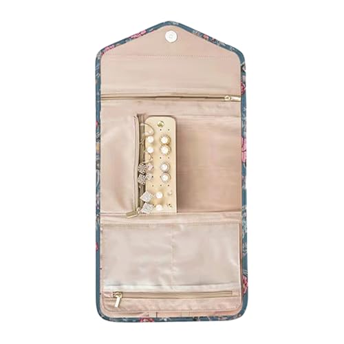 HAISENG Schmuckhalter Mit Fächern Kleine Schmuck Display Tasche Elegante Schmuckorganisationen Mit Trennwänden Für Frauen von HAISENG