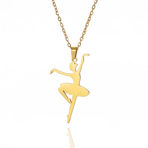 HAISENG Stilvolle Balletttänzerin, Halskette mit künstlerischer Tänzerin, Ornament für Frauen, die Eleganz suchen und balancieren Liebhaber Geschenk, Einheitsgröße, Wie beschrieben, Wie beschrieben HAISENG Stilvolle Balletttänzerin, Halskette mit künstlerischer Tänzerin, Ornament für Frauen, die Eleganz suchen und balancieren Liebhaber Geschenk, Einheitsgröße, Wie beschrieben, Wie beschrieben von HAISENG