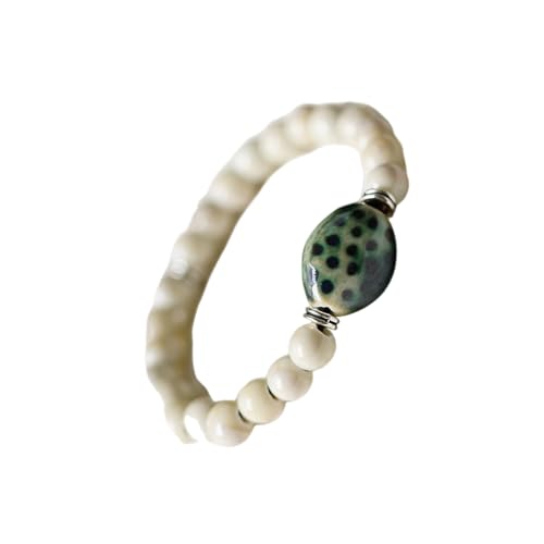 HAISENG Stylish Verstellbares Armband Handgefertigtes Schmuck Mode Keramik Textur Geeignet Für Einzigartige Outfits von HAISENG