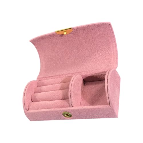 HAISENG Tragbarer Reisschmuckkoffer Mit Anfänglichen Und Blühenden Designs Stabiler Schmuck Organisatoren Accessoire Für Trendige Frauen von HAISENG