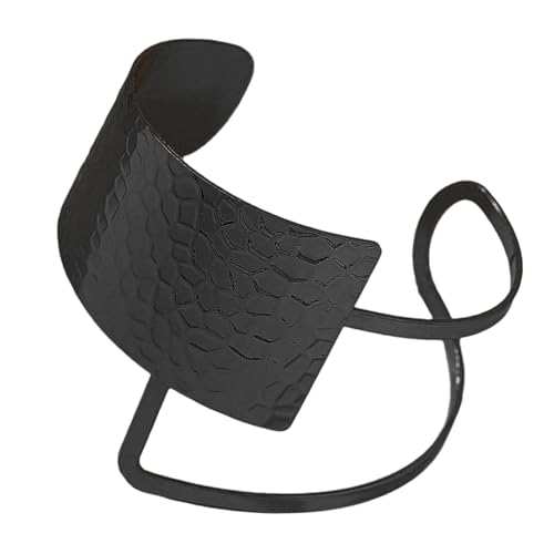 HAISENG Übertriebenes Offenes Manschettenarmband Für Frauen Einstellbare Größe Armreifen Unregelmäßige HipHop Punk Armband Accessoire Legierungsschmuck von HAISENG