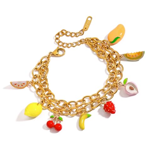 HAISENG Verstellbarer Obst-Anhänger, Ornament für Damen, Modeschmuck, Geschenkideen, modischer Obst-Anhänger von HAISENG