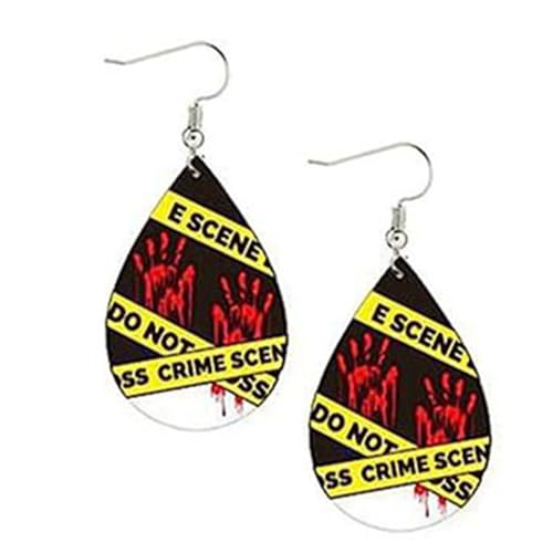 Halloween Ohr Drops Schmuck Ohrringe Accessoires Dangle Ohrringe Acrylmaterial Perfekt Für Themenohrschmuck Perfekt von HAISENG
