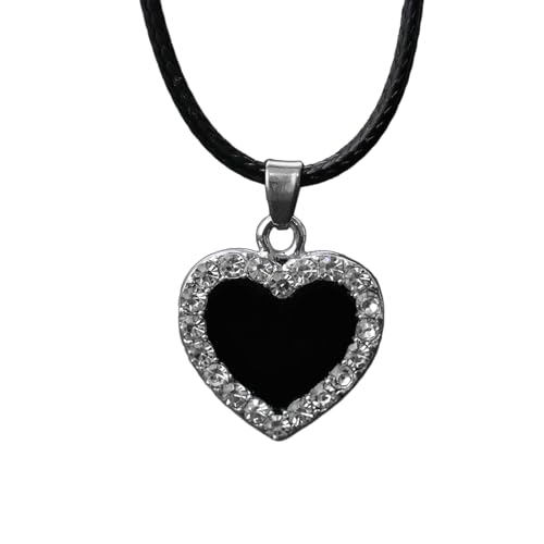 Halskette mit Sternanhänger, Lederseil, Schlüsselbeinkette, handgefertigt, trendiges Accessoire für tägliche Outfits, schwarzer Öltropfen-Effekt, Einheitsgröße, Wie beschrieben, Wie beschrieben von HAISENG