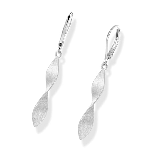 Handgefertigte Geometrische Twist Drop Ohrringe Mit Spiralen Haken Haken Leichte Dangle Ohr Ringe Accessoires Für Tägliche Verschleiß Moderner Twist Hebelohrringe von HAISENG