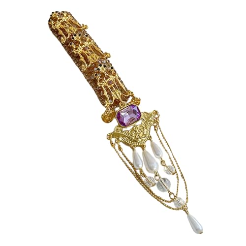 Handgefertigte Goldene Fransenkopfschmuck Mode Quasten Und Kunstperlen Haarclip Haarzubehör Für Elegante Und Stilvolle Frauen Handgefertigte Goldene Fransenkopfschmuck Mode Quasten Und Kunstperlen Haarclip Haarzubehör Für Elegante Und Stilvolle Frauen von HAISENG