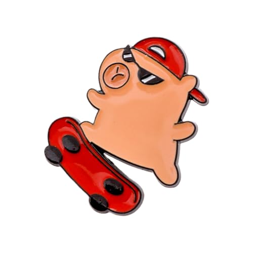 Handgefertigte Tierbroschen Niedlichkeit Capybaras Pins Cartoon Kleidung Schmuck Metall Textur Für Trendige Outfits Und Geschenke Handgefertigt Tierbrosche von HAISENG