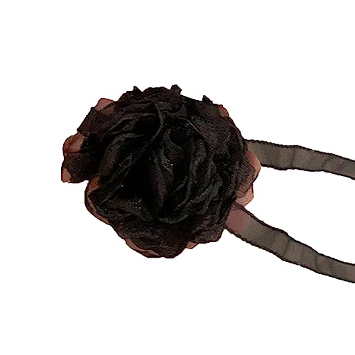 Handherstellung Von Mesh Blumenkragen Halsketten Verstellbare Florale Krawatten Stilvoller Und Minimalistisches Design Eleganter Schmuck Choker von HAISENG