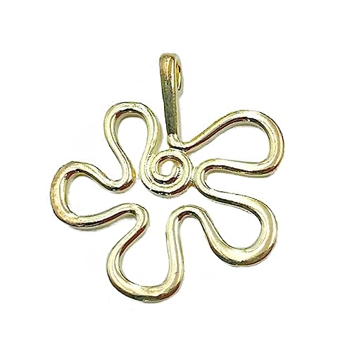 Hohlblumenanhänger Abstrakter Dangelschmuck Vorräte Für Halskette Armband Ohrring Machen Abstrakte Dekorative Accessoire Mode von HAISENG