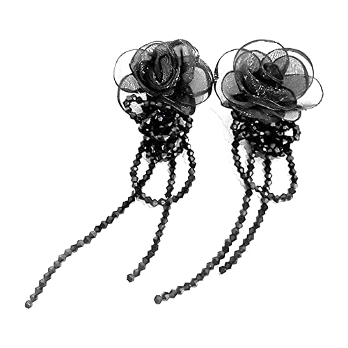 Kronleuchter-Ohrringe, Netz-Blume, lineare Tropfen-Ohrringe, Party-Schmuck, Kristallfransen, Hochzeit, Party, Ornament, Vintage Kronleuchter-Ohrringe, Netz-Blume, lineare Tropfen-Ohrringe, Party-Schmuck, Kristallfransen, Hochzeit, Party, Ornament, Vintage von HAISENG