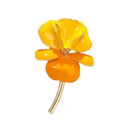 Künstlerische Irises Emaillierte Brosche Elegante Retro Schmuckstücke Für Blusejacken Schal Dekoration Vintage Styles Iriser Pin von HAISENG