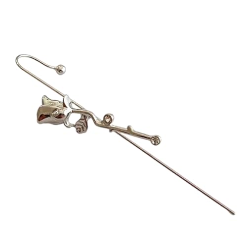 Legierung Rose Bolzen Multifirtionale Ohrnadel Manschetten Ohrringe Mode Frauen Schmuck Geeignet Für Partys Und Formelle Anlässe Modeaccessoires von HAISENG