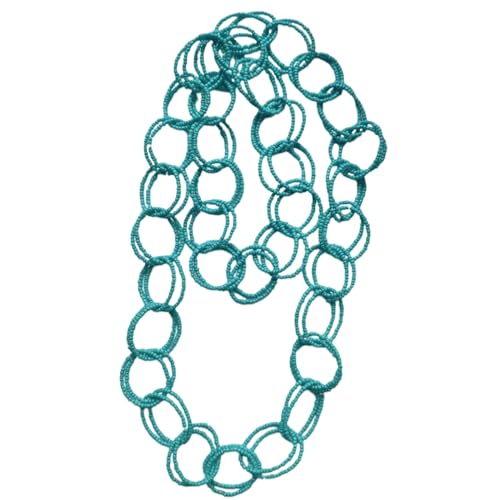 Loop Choker Halskette Persönlichkeit Multilayer Perlenkette Choker Faltbares Hohlschmuck Girl Multilayer Perlenkette Leicht Und Komfortabel von HAISENG