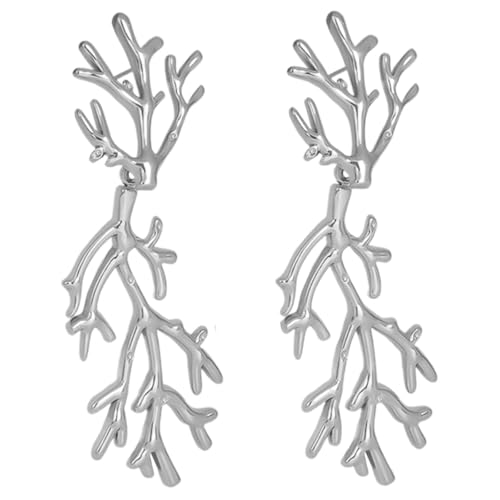 Mehrzweck Großropfen Ohrringe Mit Pflanzenblatt Anhänger Entwirft Tragbares Accessoire Für Musikfestivals Und Partys Party Ohrringe von HAISENG