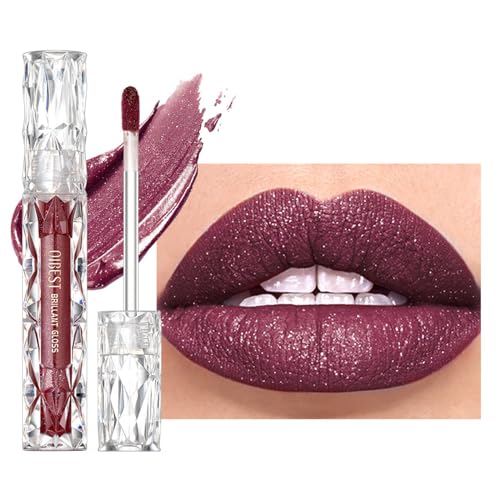 Metallic Lip Gloss Langlebige Wasserdichte Starke Pigmentierte Stickbecher Diamant Schimmernde Flüssige Lippenstift Make Up Party Make Up von HAISENG