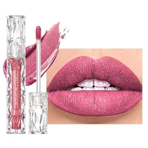 Metallic Lip Gloss Langlebige Wasserdichte Starke Pigmentierte Stickbecher Diamant Schimmernde Flüssige Lippenstift Make Up Party Make Up von HAISENG