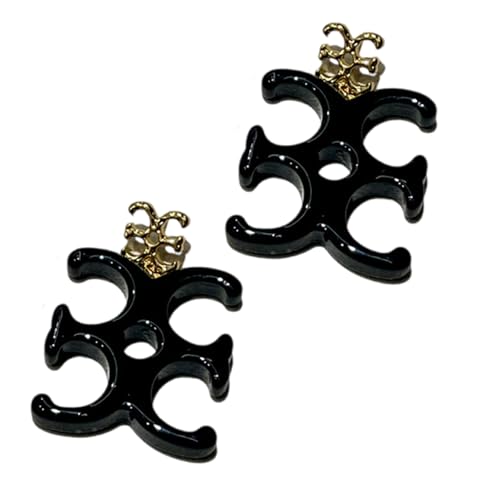 Mode Buchstabengeformte Dangle Ohrringe Tragbares Harz Mit Bequemen Verschleißpfosten Zubehör Für Trendige Outfits Statement Brief von HAISENG