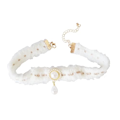 Mode Halsschmuck Ästhetik Halskette Einzigartige Halsketten Weiche Plüschmaterial Für Und Winter Girls Halskette Geeignet von HAISENG