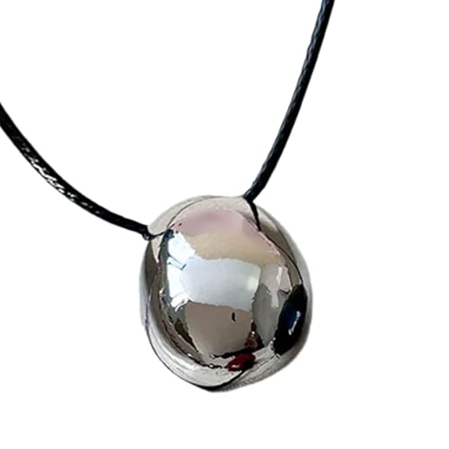 Mode Neckschmuck Geometrische Ovale Anhänger Halskette Frauen Einstellbare Länge Halskette Perfekt Für Lässige Oder Formelle Look Multifunktionaler Modeschmuck von HAISENG