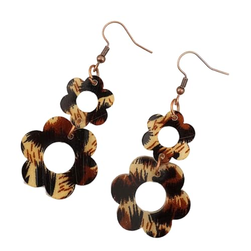 Mode Ohrringe Aus Leopard Und Blumenohrringen Zarte Dangle Ohrhaken Charme Ideal Zur Verbesserung Ihres Täglichen Oder Party Look Ohrringe Für Frauen von HAISENG