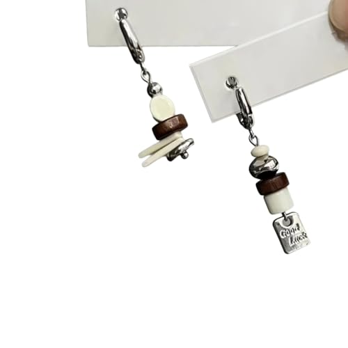 Mode Schwarze Hundeohrringe Mit Asymmetrischen Designs Leichtgewichtige Legierung Baumle Ohrclips Ideal Für Tägliche Tragen Niedlicher Hörer Ohrringe von HAISENG