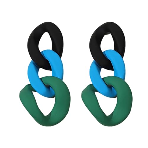 Mode Unregelmäßige Farben Ohrringe Piercing Ohrschmuck Leicht Für Den Täglichen Gebrauch Geeignet Für Jugendliche Acrylabropfen Von Frauen von HAISENG